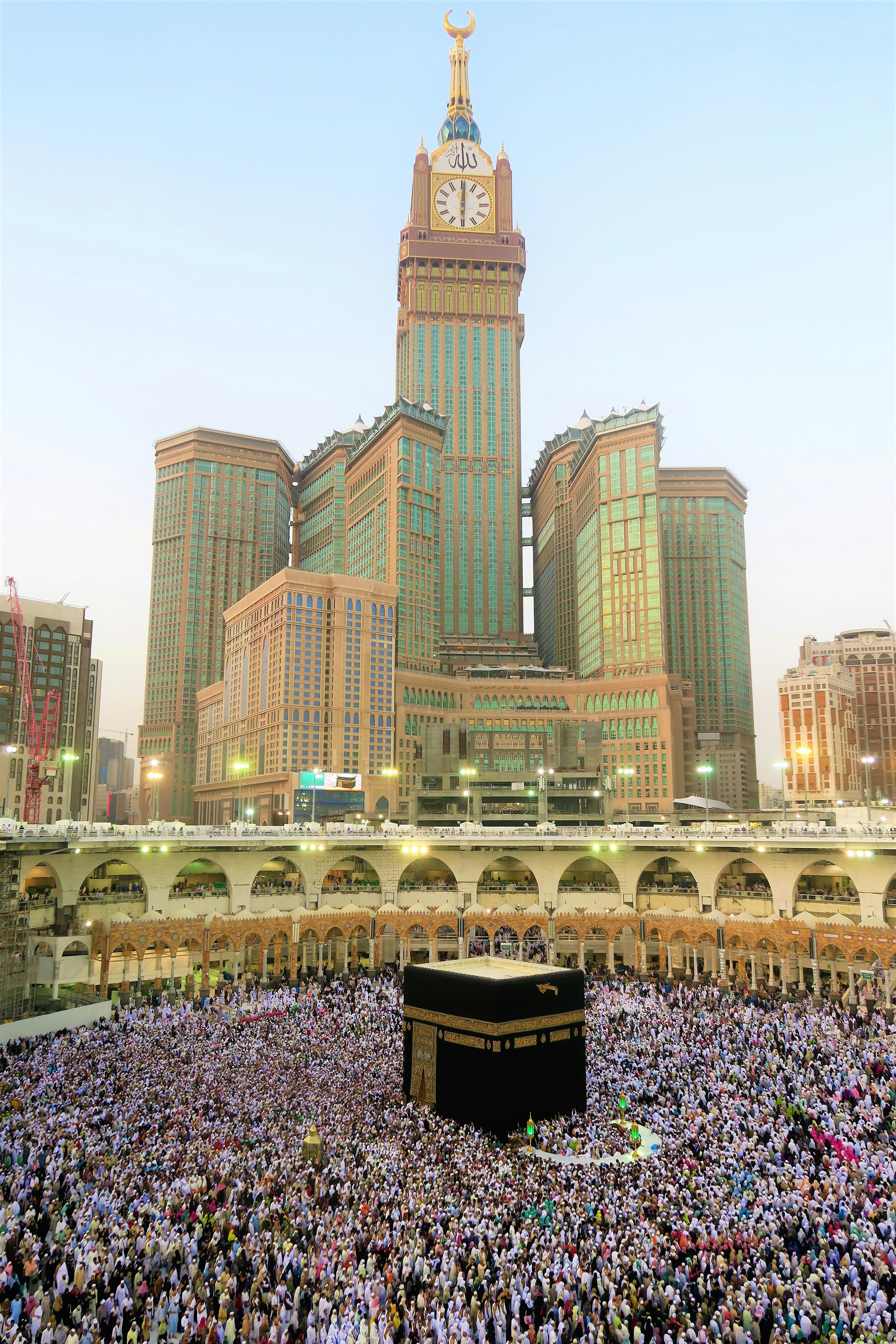 Group of pilgrims at the Kaaba