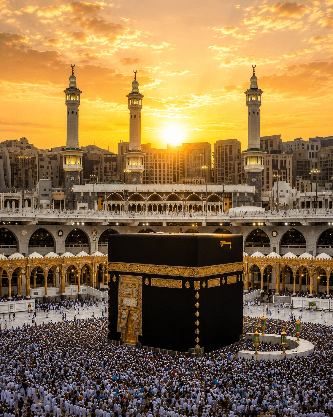 Pilgrims near the Kaaba